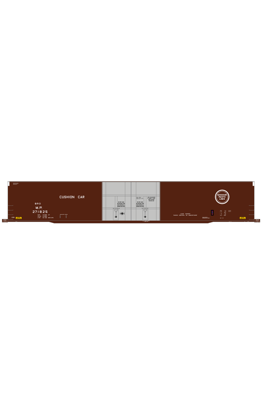 Missouri Pacific 86 Ft Auto Parts Boxcar White