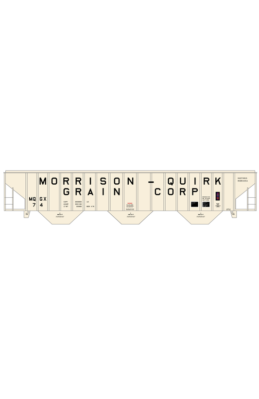 Morrison – Quirk Grain Corp 4750 Cu Ft PS-2CD Covered Hopper Black
