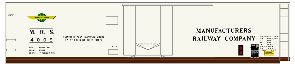 Manufacturer’s Railway 50 Ft Plug Door Boxcar Black
