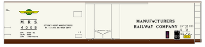 Manufacturer’s Railway 50 Ft Plug Door Boxcar Black