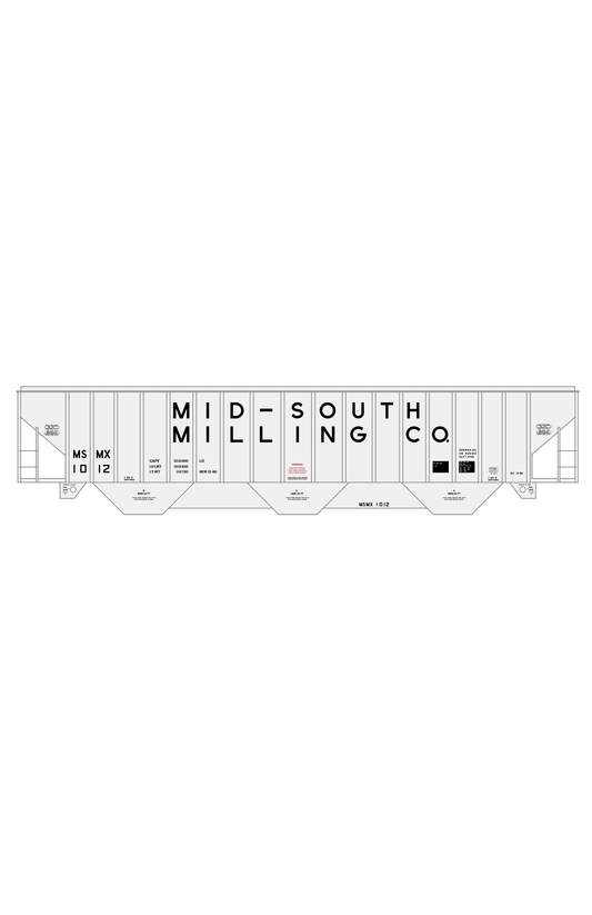 Mid-South Milling Co. 4750 Cu Ft PS-2CD Covered Hopper Black