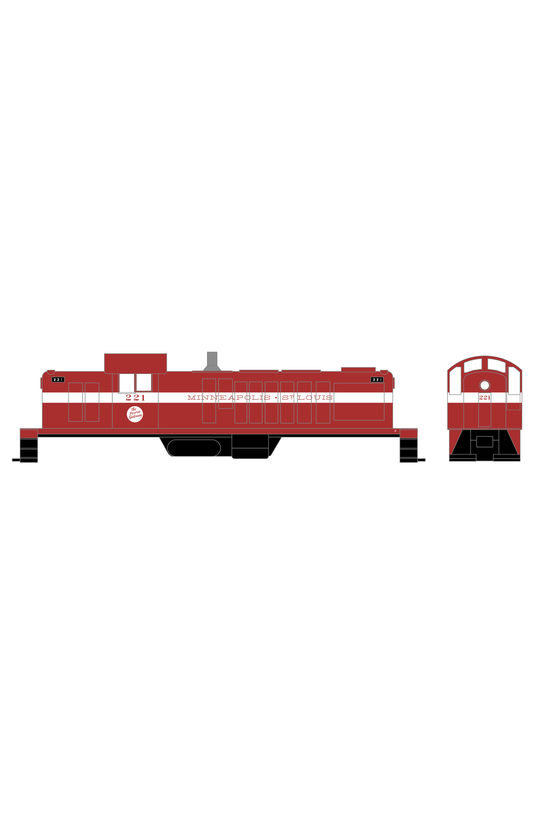 Minneapolis and St Louis ALCO RS1 Diesel Locomotive White Late Scheme