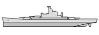 Navy Ship Hull Numbers  White and Black  - Decal