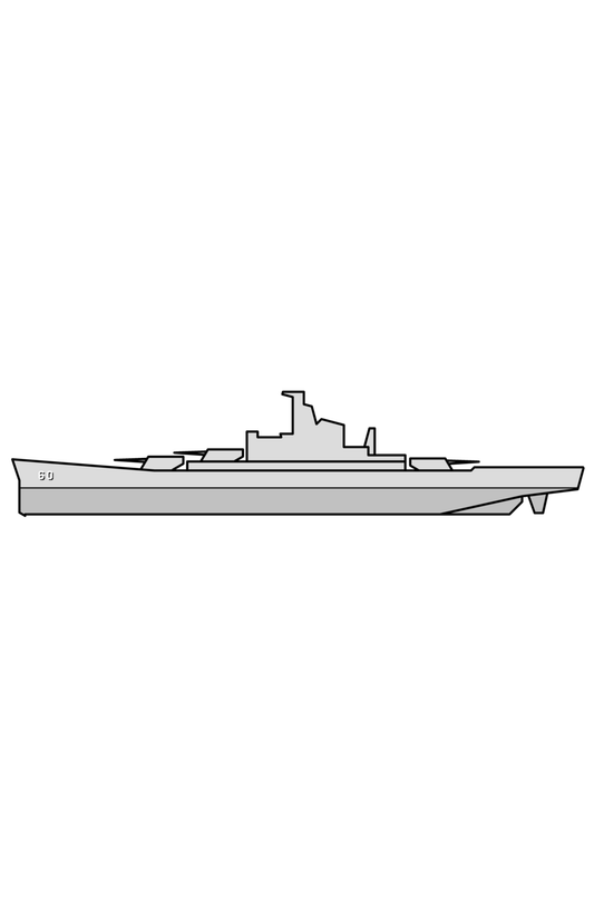 Navy Ship Hull Numbers  White and Black