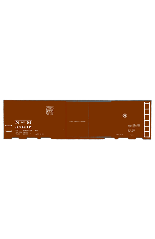 Nacionales De Mexico 40 Ft Boxcar White NDEM