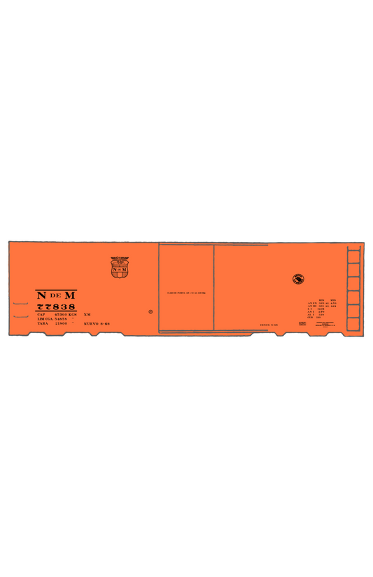 Nacionales De Mexico NDEM 40 Ft Boxcar Black
