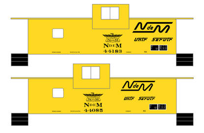 Ferrocarriles Nacionales De Mexico Caboose NDEM Unir Servir