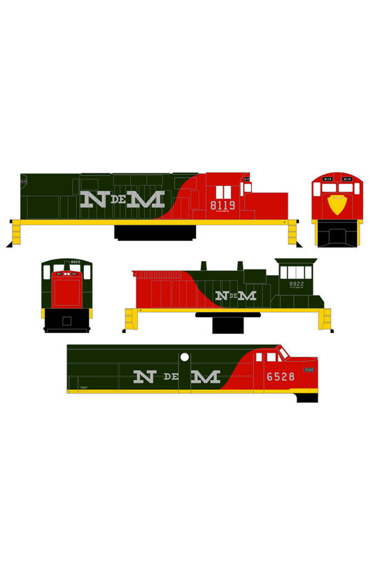 N De M Mexico Diesel Locomotive Silver