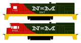 N De M Mexico GE Diesel Locomotive Silver  - Decal