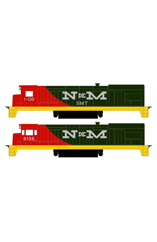 N De M Mexico GE Diesel Locomotive Silver