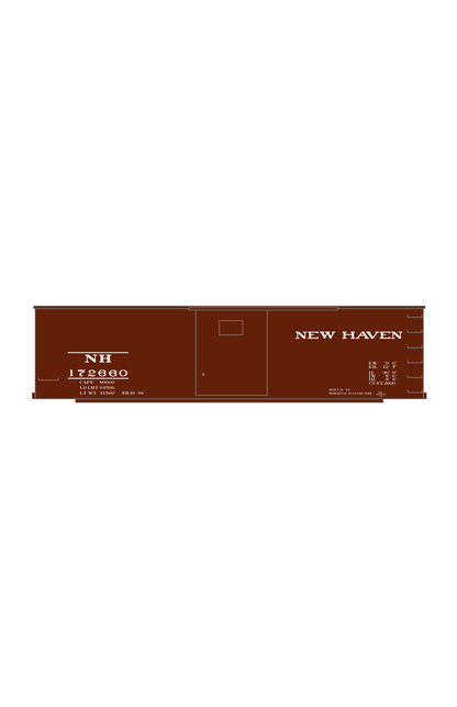 New York, New Haven, and Hartford 36 Ft Wood Boxcar White