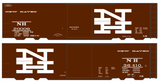 New York, New Haven, and Hartford 40 Ft Boxcar White Block Lettering