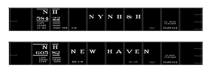New York, New Haven & Hartford 40 Ft Gondola White Basic Scheme