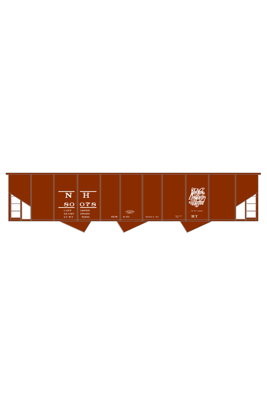 New Haven Triple Hopper White Script Logo
