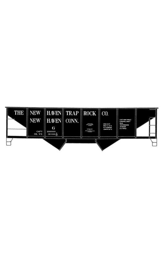 New Haven Trap Rock Co. Ribbed Twin Hopper White