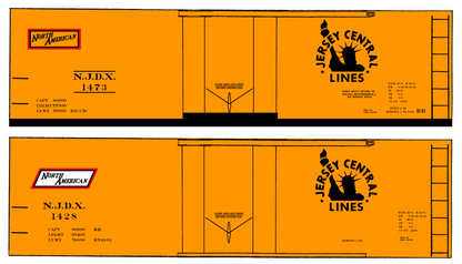 Central Of New Jersey 40 Ft Steel Ice Reefer Black NJDX