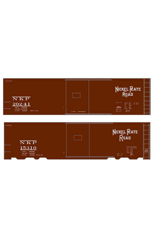 Nickel Plate Road 40 Ft Boxcar White
