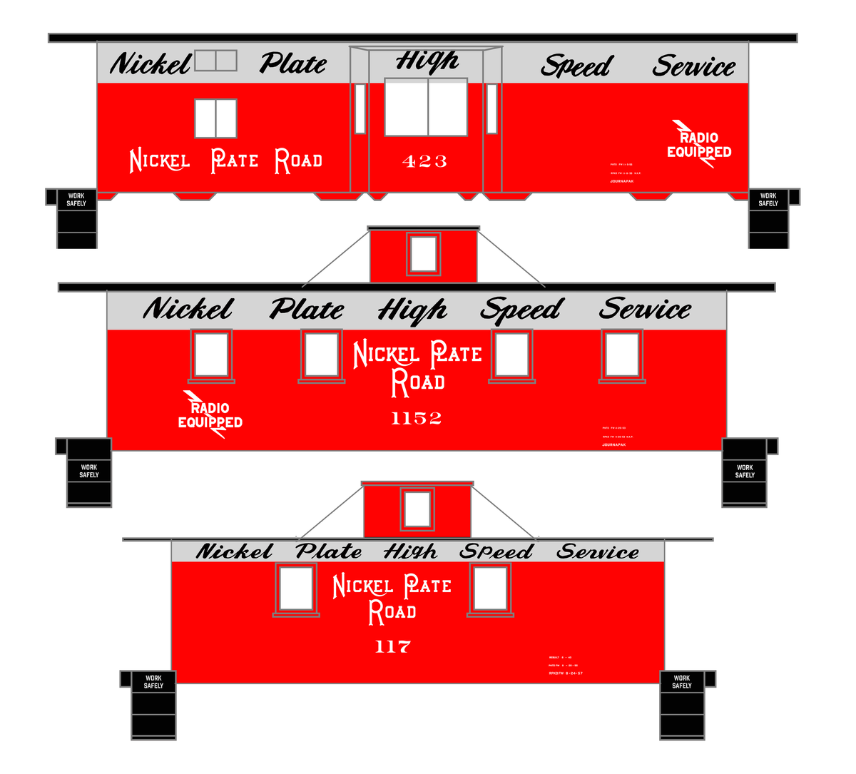 Nickel Plate Road Caboose White