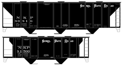 Nickel Plate Road Covered Hopper White