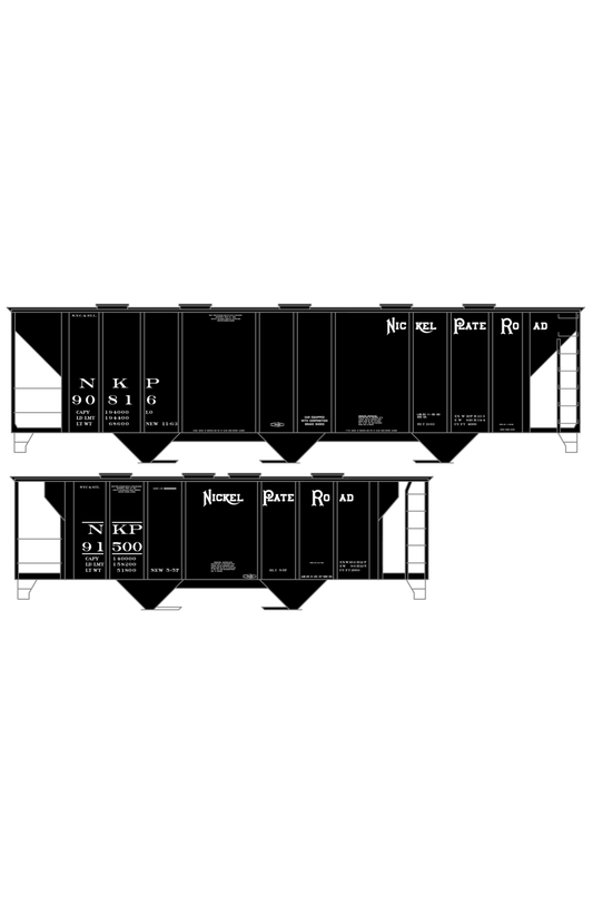 Nickel Plate Road Covered Hopper White