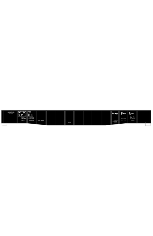 Nickel Plate Road 52 Ft Gondola White NKP