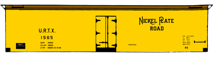 Nickel Plate Road 40 Ft Wood Ice Reefer Black NKP URTX