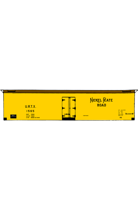 Nickel Plate Road 40 Ft Wood Ice Reefer Black NKP URTX