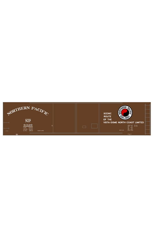Northern Pacific 50 Ft Double Door Boxcar White