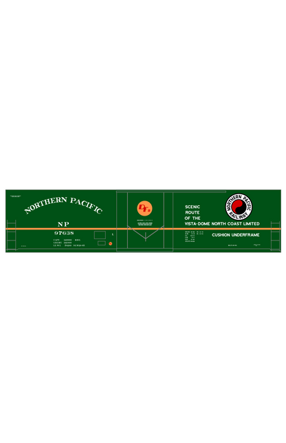 Northern Pacific 50 Ft Plug Door Boxcar White and Orange