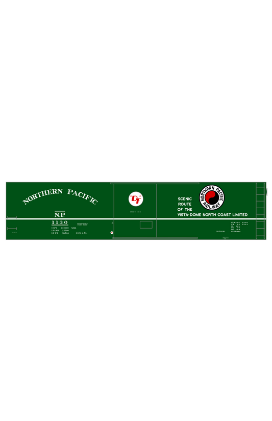 Northern Pacific 50 Ft Single Door Boxcar White