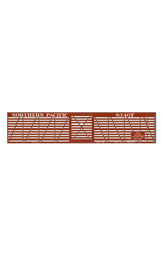 Northern Pacific 40 Ft Stock Car White