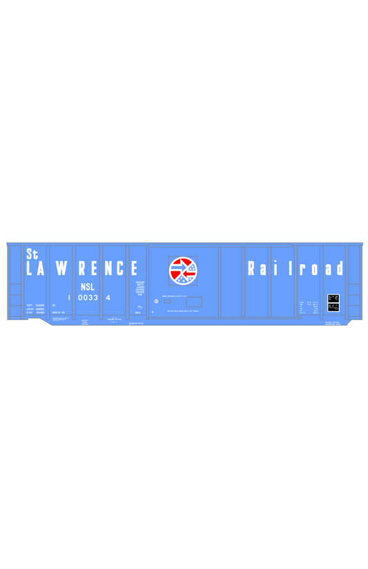 Norwood and St. Lawrence 50 Ft Ribbed Boxcar White
