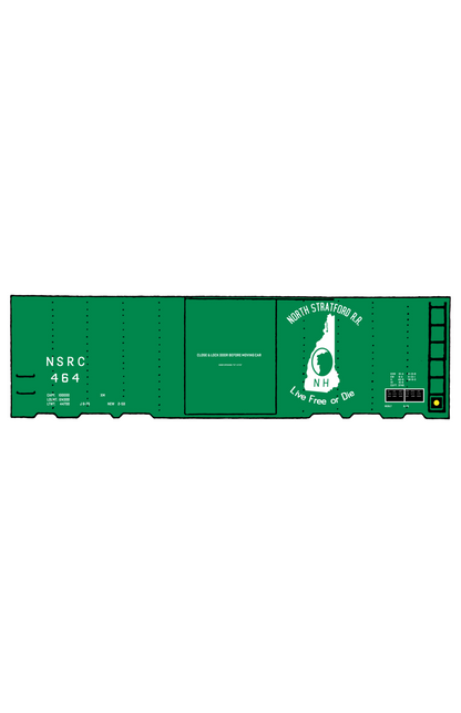 North Stratford Railroad 40 Ft Boxcar White New Hampshire