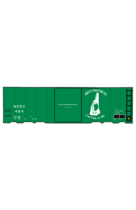 North Stratford Railroad 40 Ft Boxcar White New Hampshire