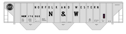 Norfolk and Western PS2-CD Covered Hopper Black