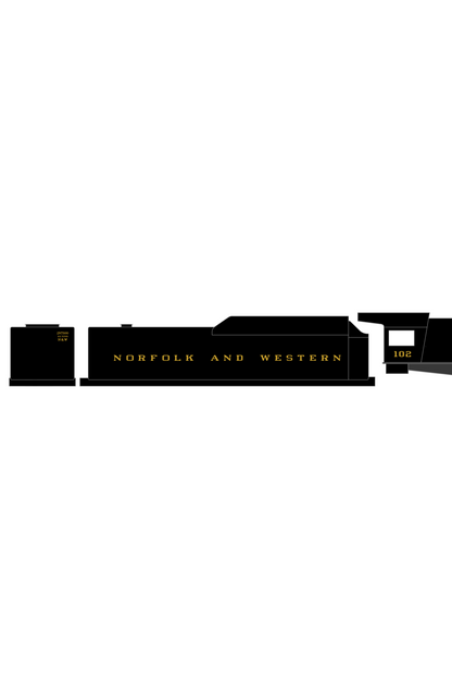 Norfolk and Western Steam Locomotive Dulux Yellow