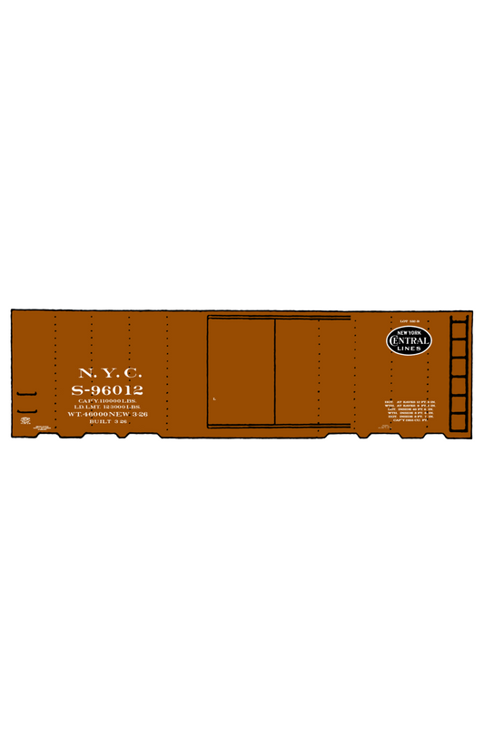 New York Central 40 Ft Boxcar White