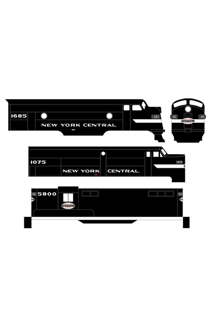 New York Central Cigar Band Diesel White Big Numbers