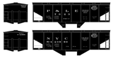 New York Central Covered Hopper White NYC-Built - Decal