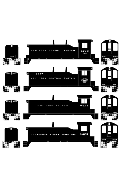 New York Central Diesel Switcher Locomotive White