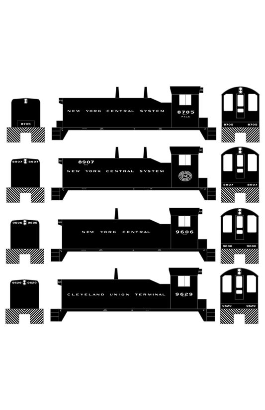 New York Central Diesel Switcher Locomotive White