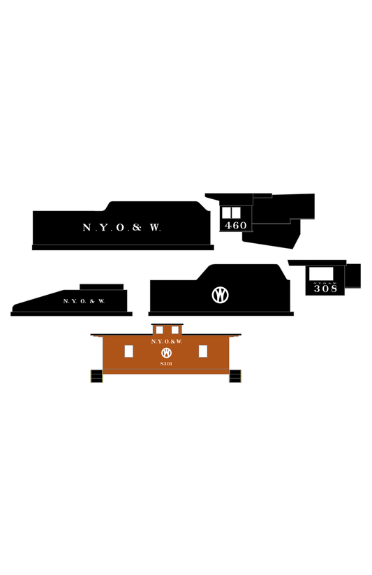 New York, Ontario and Western Steam Locomotive White