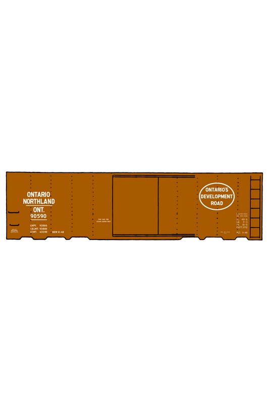 Ontario Northland 40 Ft Boxcar White Ontario’s Development Road