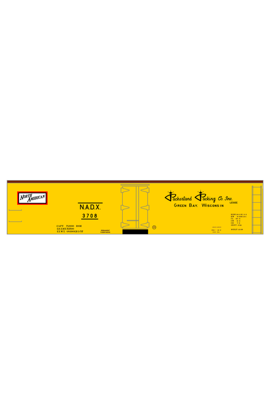 Packerland Packing Co Wood Ice Reefer Black Green Bay