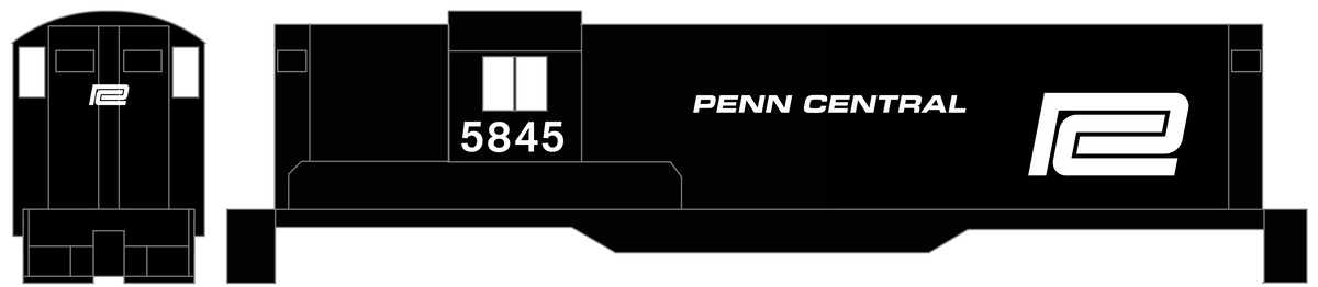 Penn Central PC Diesel Locomotive White