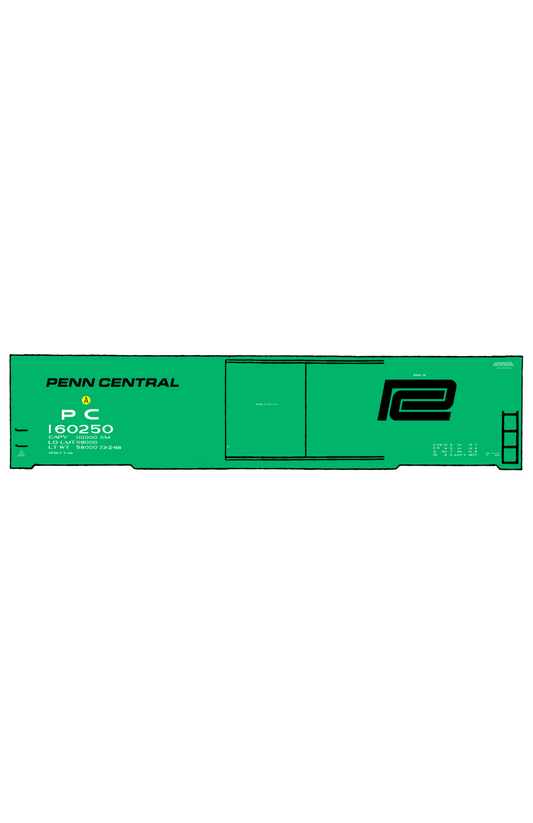 Penn Central 50 Ft Boxcar Ex-NYC Black Lettering