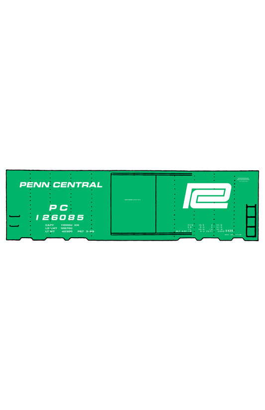 Penn Central PC 40 Ft Boxcar White
