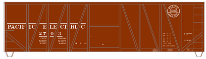 Pacific Electric 40 Ft Outside Braced Boxcar White