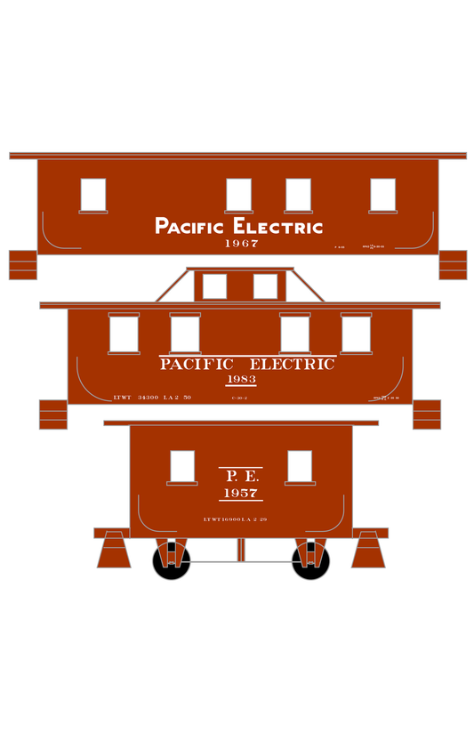 Pacific Electric Caboose White