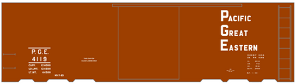 Pacific Great Eastern 40 Ft Boxcar White CP Style Lettering
